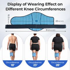 Comfpack knee ice pack wrap care instructions for safe reuse.