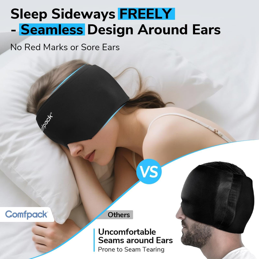 Comfpack Velcro neck wrap protects skin with wrapped edges.