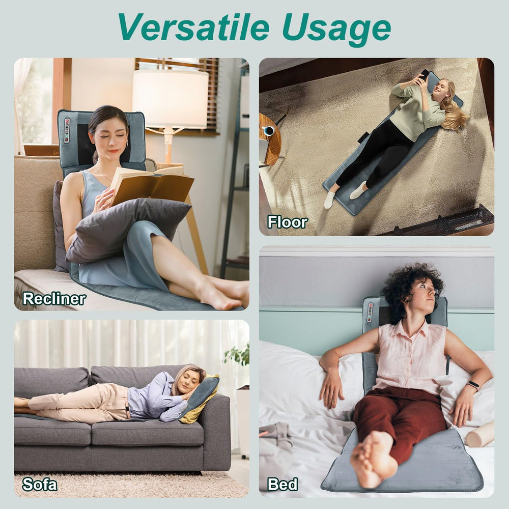ComfyElect heated lumbar zone for focused heat therapy.