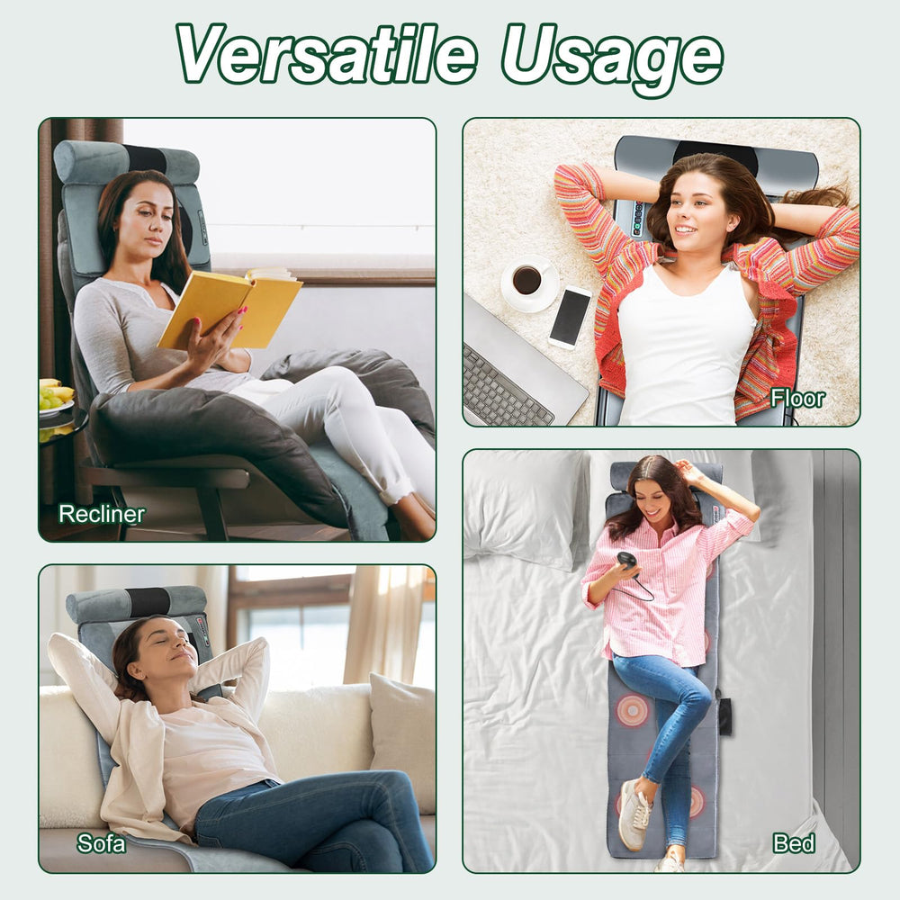 ComfyElect massager designed for use on chairs, beds, or sofas.