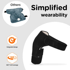 Comfytemp 3-heat-settings for customizable comfort on tense shoulders.
