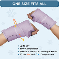 Comfytemp adjustable Velcro wrap demonstrating secure compression