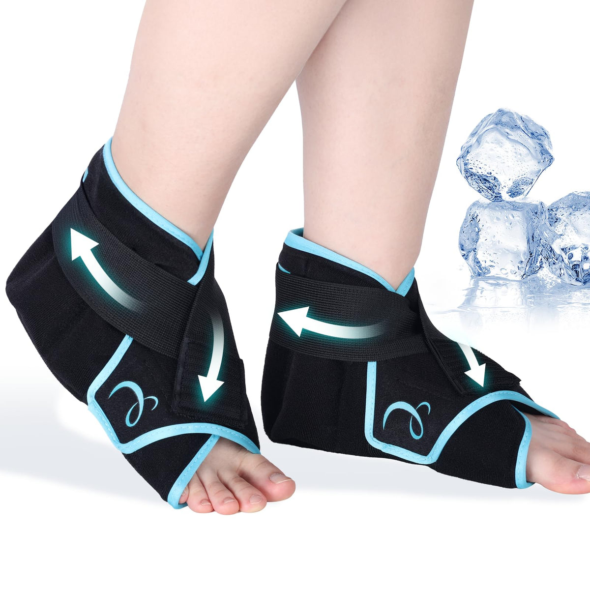 Comfytemp ankle ice pack wrap provides targeted plantar pain relief during daily activities.