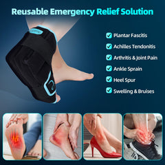 Comfytemp foot and ankle wrap with adjustable straps for secure comfort.