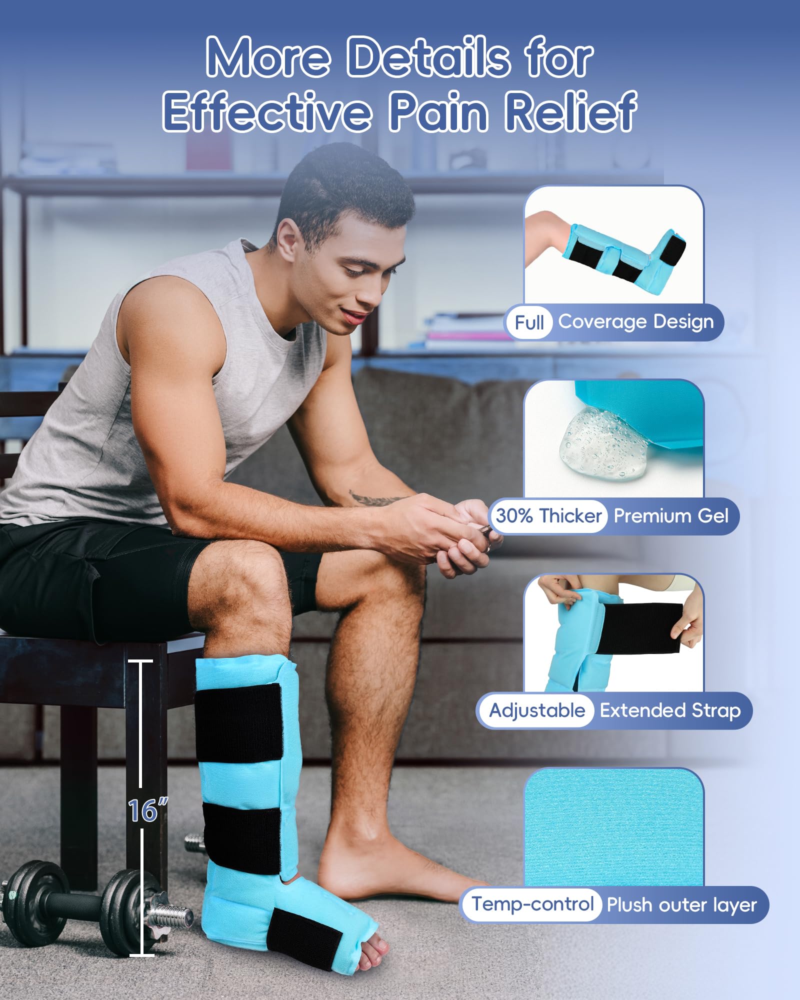 Comfytemp ankle wrap designed for runners with secure, non-slip support.