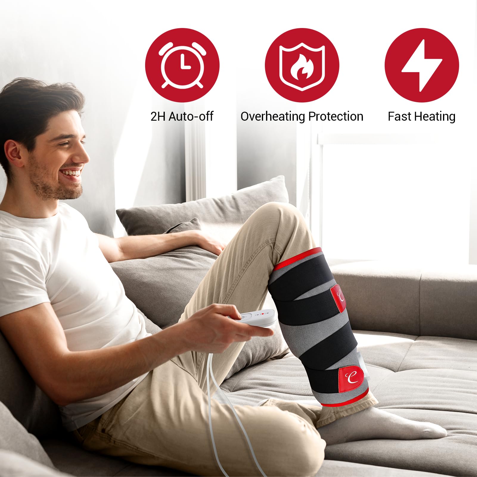 Comfytemp arm elbow heating pad supports relaxing warmth during daily tasks.