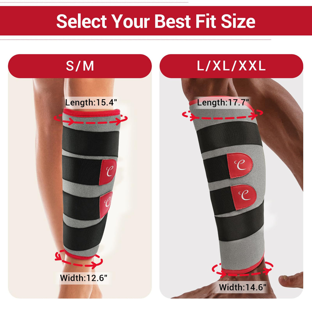 Comfytemp calf leg heat wrap provides broad coverage and quick warmth.