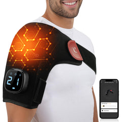 Comfytemp cordless shoulder heating pad providing wireless warmth for home, work, and travel