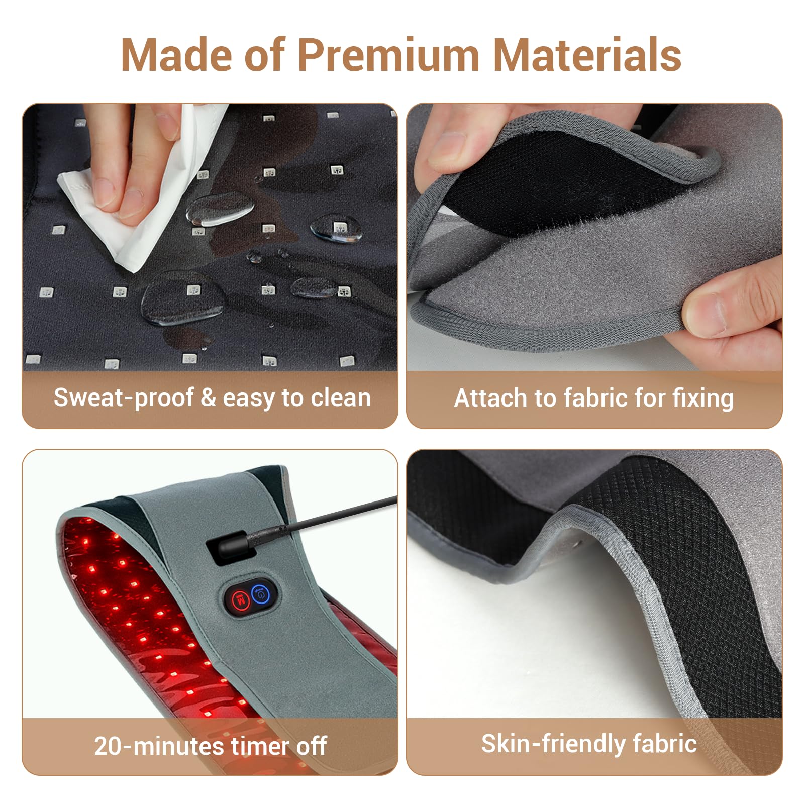 Belt extended to 22x8 inch coverage for multi-area use.