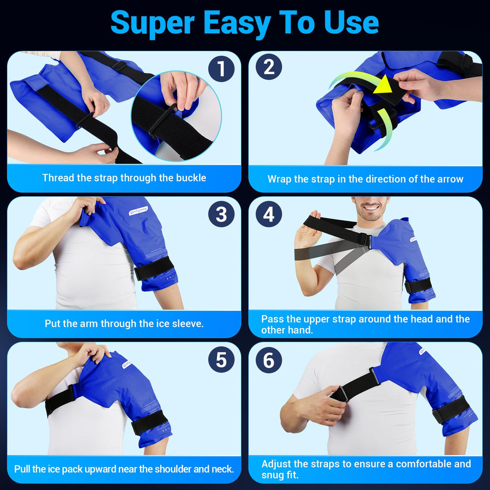 Dual fabric design lets you choose gentler or deeper cold therapy.