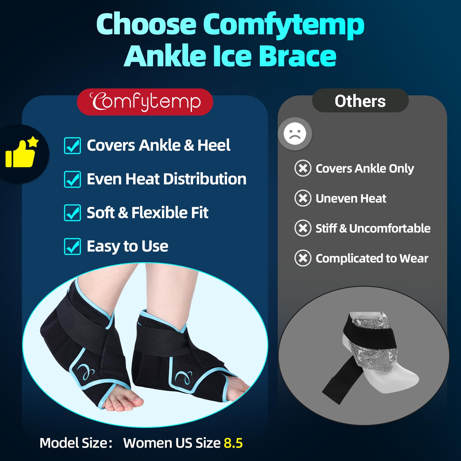 Comfytemp dual-sided fabric with nylon and plush textures for temperature options.