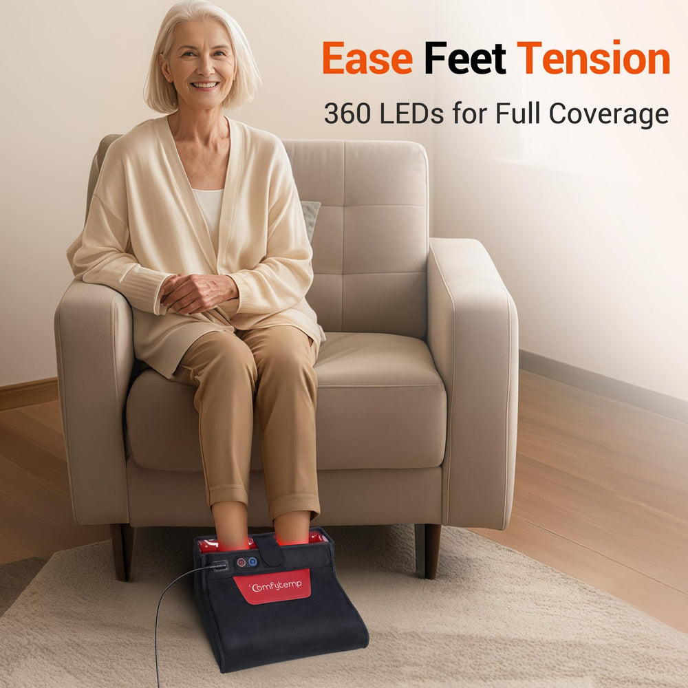 Comfytemp ergonomic foot wrap supports easy, comfortable wear.