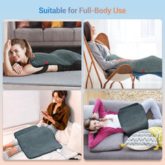 Comfytemp extra-large heating pad provides full-body coverage for relaxing heat.