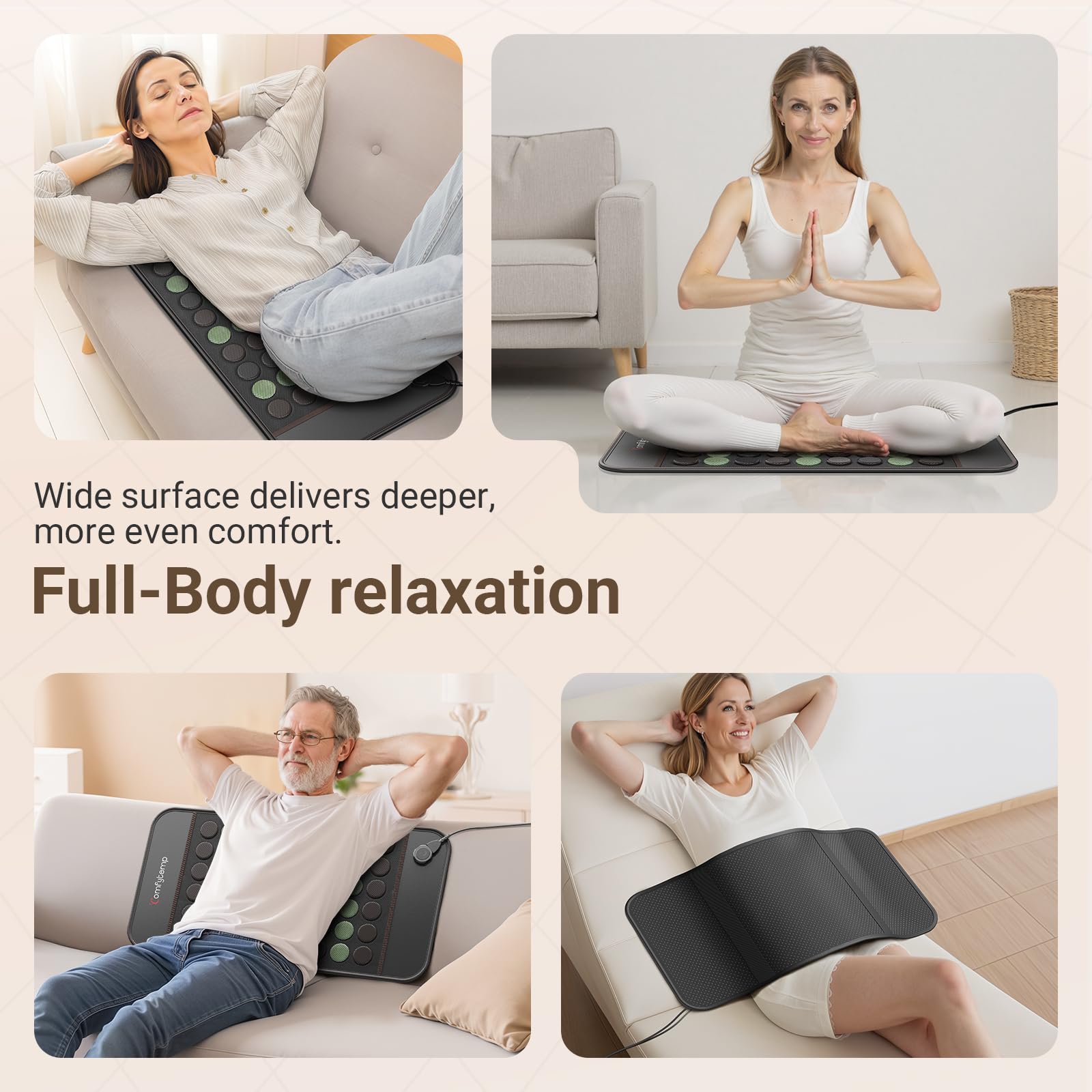 Comfytemp extralarge FIR pad auto-off for safe use
