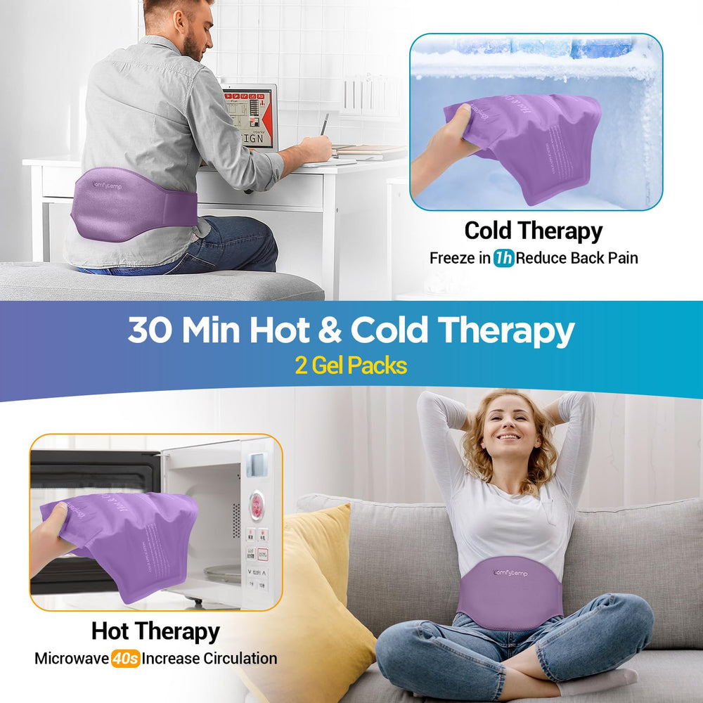 Gel packs stay pliable when frozen for cold therapy