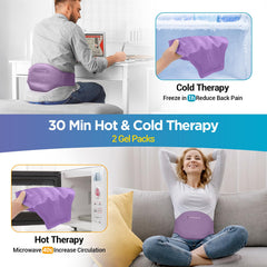 Gel packs stay pliable when frozen for cold therapy