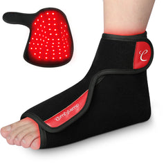 Comfytemp foot wrap worn on foot for full coverage and comfort during daily use