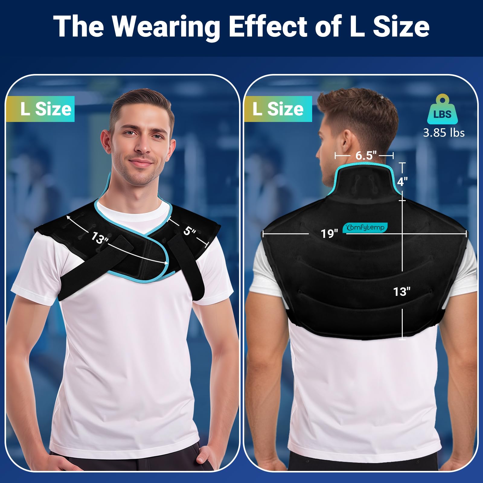 Comfytemp front-locked gel design reduces slipping during wear.