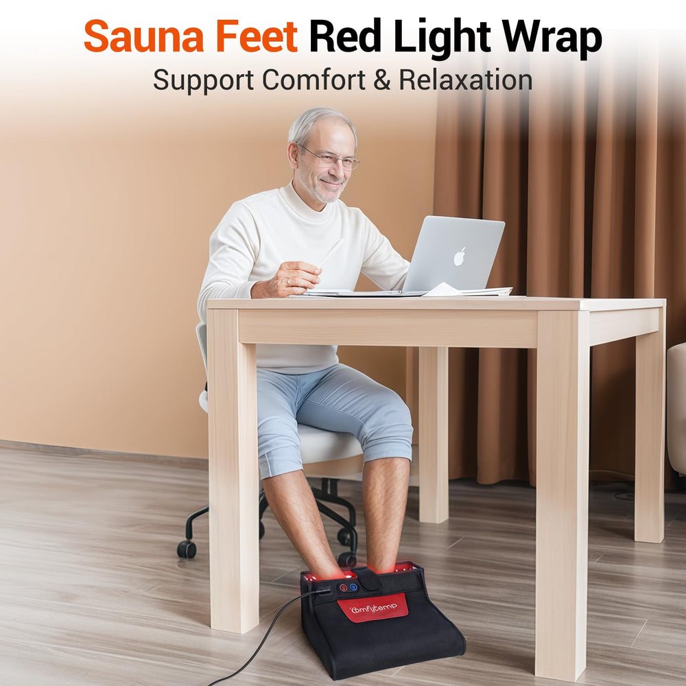 Comfytemp gift-ready red light foot wrap for family or friends.
