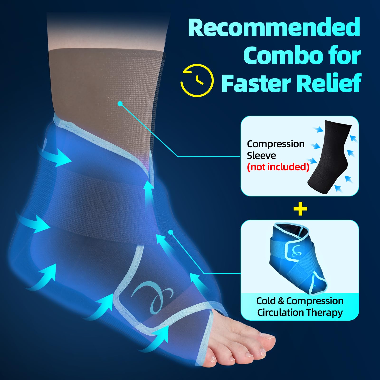 Comfytemp hands-free therapy promoting mobility while using the wrap.