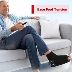 Comfytemp heating foot wrap providing surface warmth and gentle comfort
