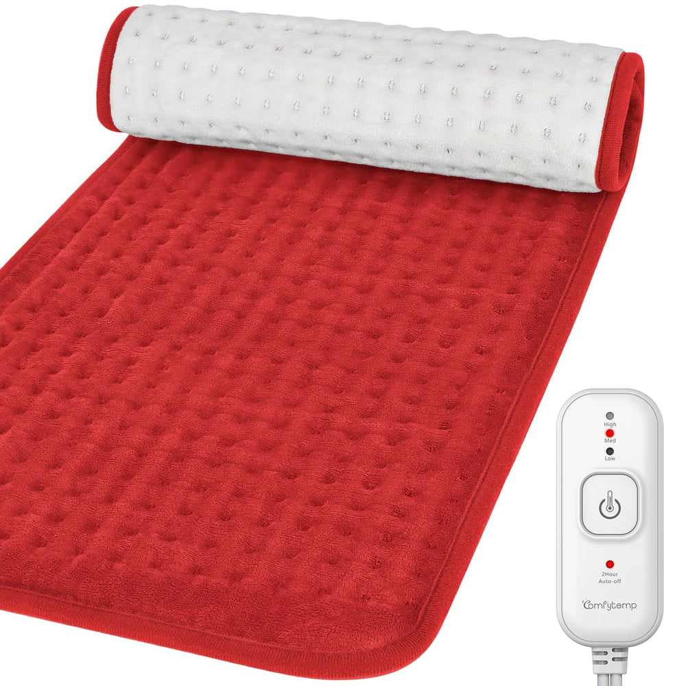 Comfytemp heating pad back and shoulder coverage for targeted relaxation