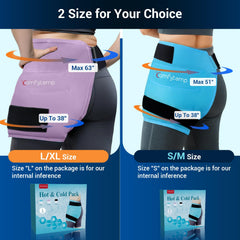 Adjustable straps on the wrap provide secure, hands-free fit