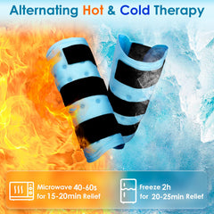Comfytemp hot cold compression sleeve enables versatile relief after activity.