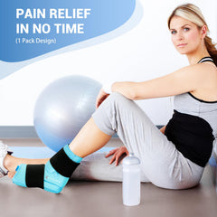 Large 9-inch wrap fully encompasses ankle, heel, and Achilles tendon area.