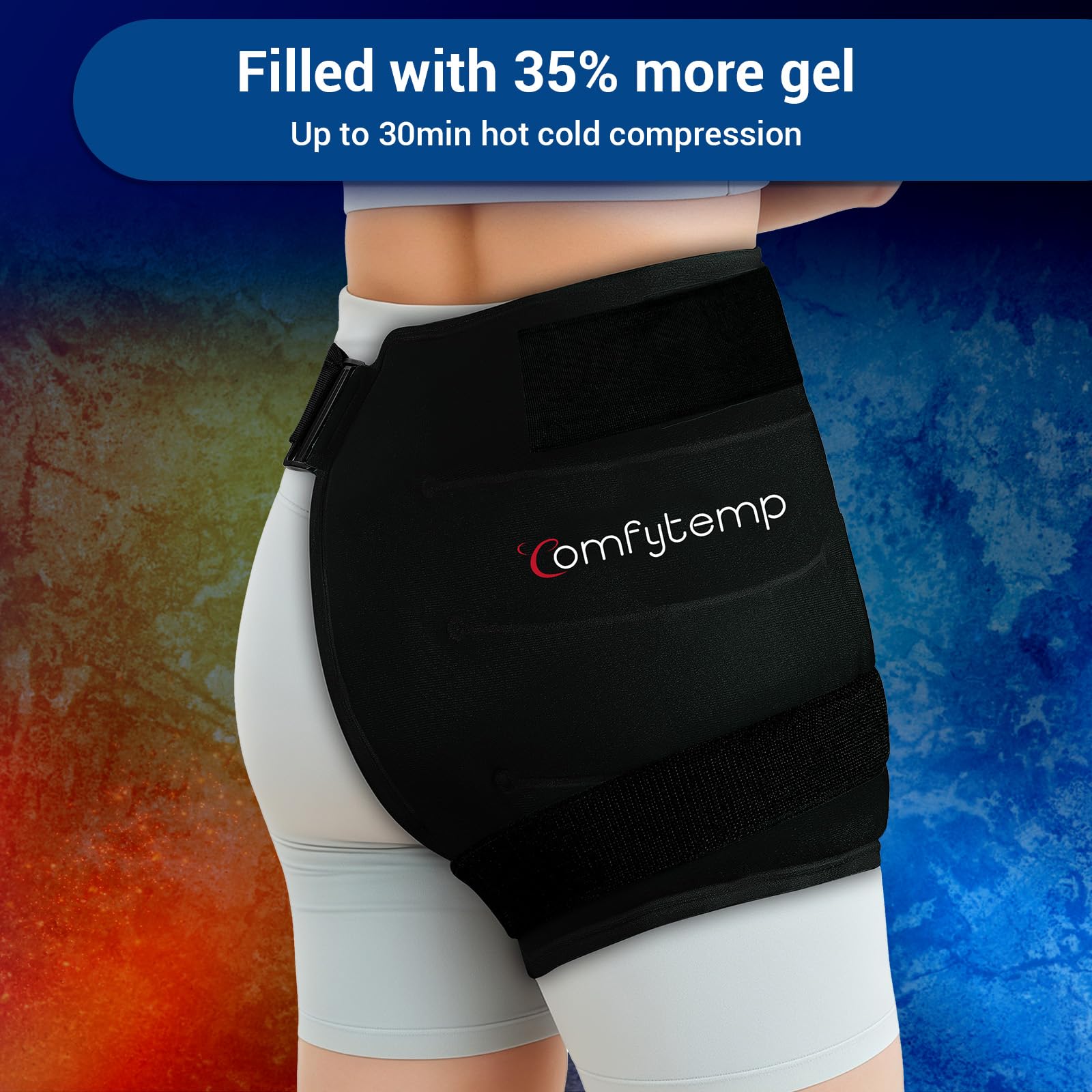 Comfytemp wrap fits both left and right hips.