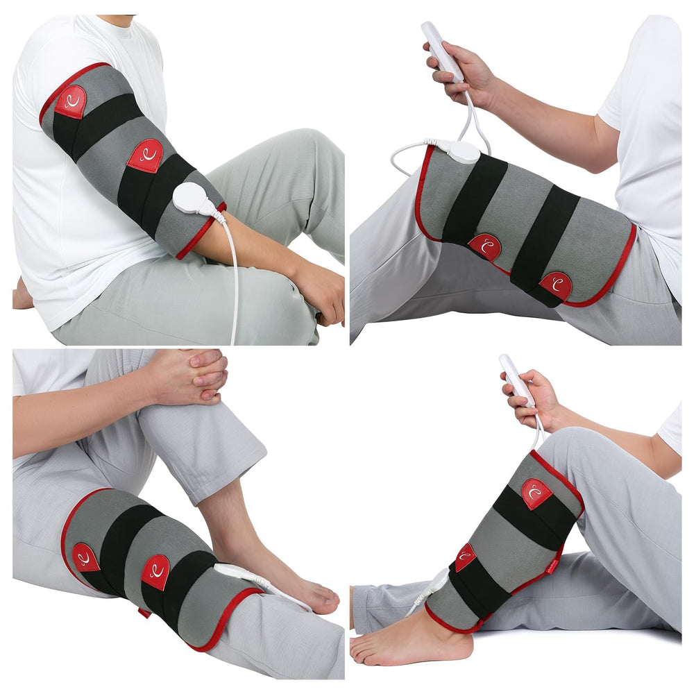 Comfytemp leg heating pad wrap delivers soothing warmth across the shin and calf.