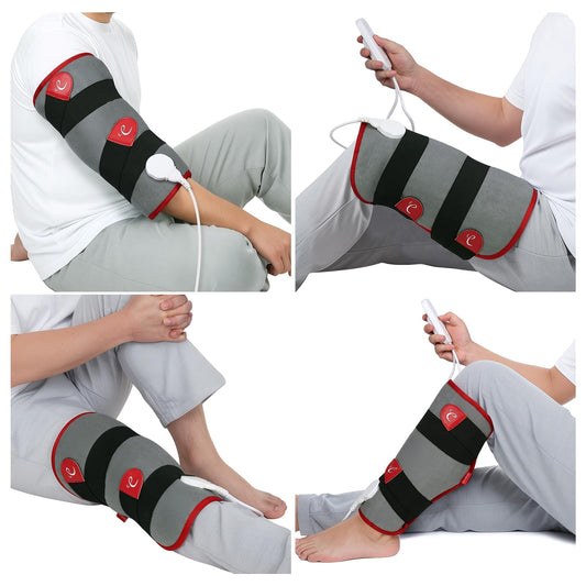 Comfytemp leg heating pad wrap delivers soothing warmth across the shin and calf.