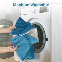 Comfytemp machine-washable cover with removable controller for easy cleaning.