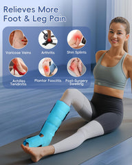 Comfytemp one-size-fits-all wrap accommodates most legs and swelling.
