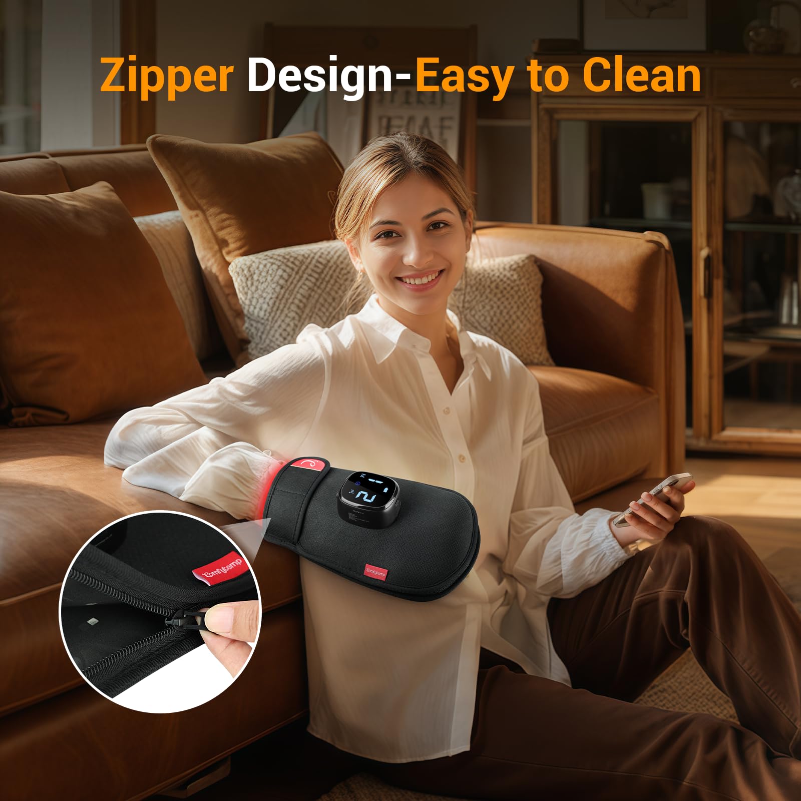 Comfytemp red light glove 13W power delivers stronger illumination during use