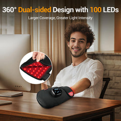 Comfytemp red light glove portable battery enables wireless sessions anywhere
