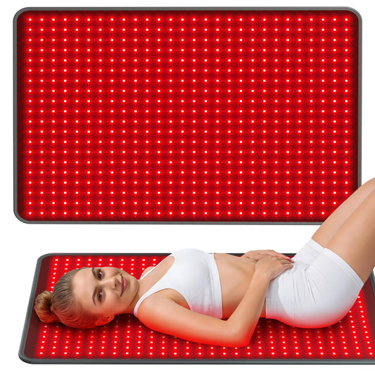 Comfytemp red light mat with back-coverage layout for full-body relaxation