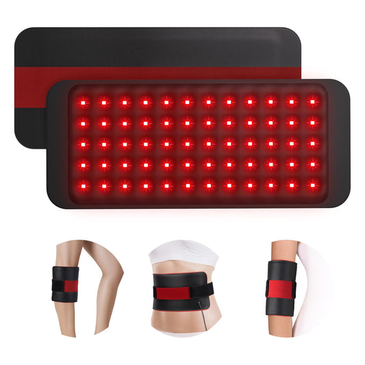 Comfytemp red light therapy wrap for back with dual wavelengths for deep relaxation.