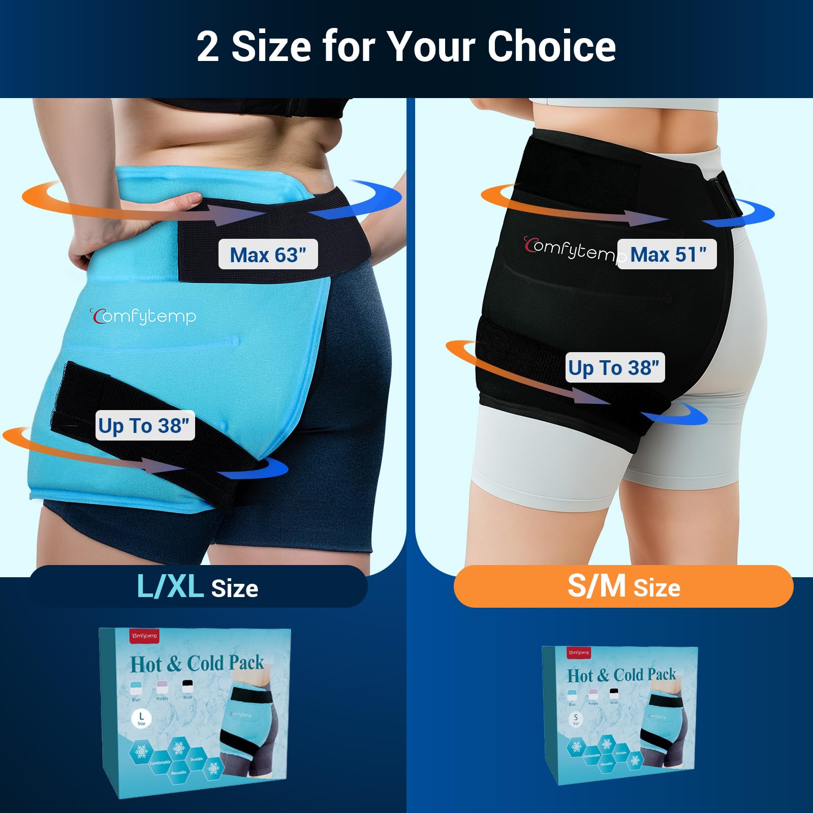 Comfytemp reusable ice pack ideal for ongoing injury recovery.