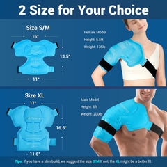 Comfytemp rotator cuff cold therapy pad delivers deep, focused relief.