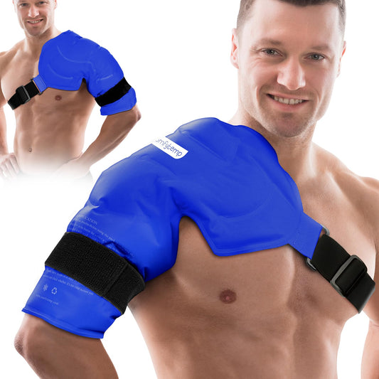 Comfytemp shoulder ice pack wrap around rotator cuff provides targeted cold relief.
