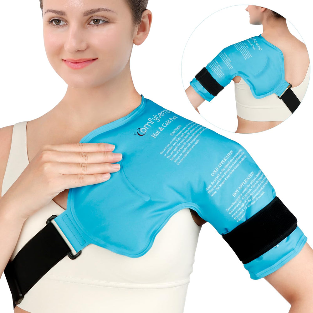 Comfytemp shoulder ice pack wrap targets the shoulder for cold relief.