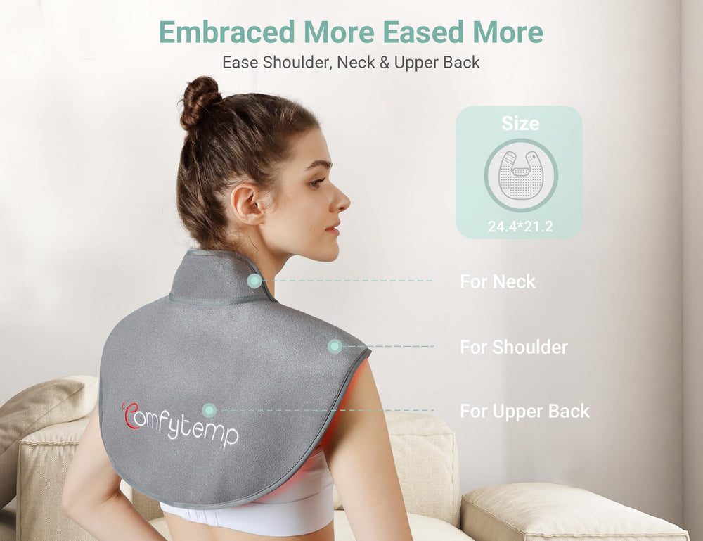 Comfytemp soft fabric cover ensures gentle wear and easy cleaning