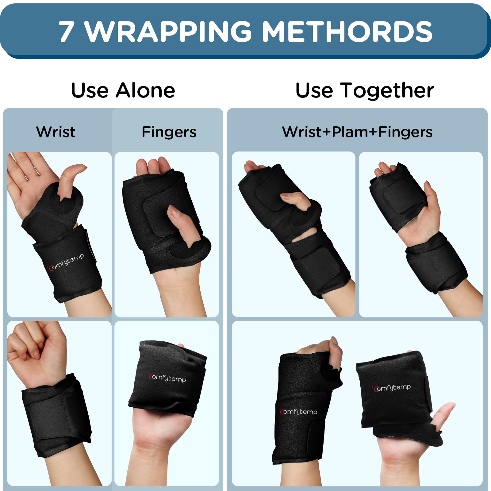 Comfytemp two-pack set keeps one ready in the freezer for immediate relief.