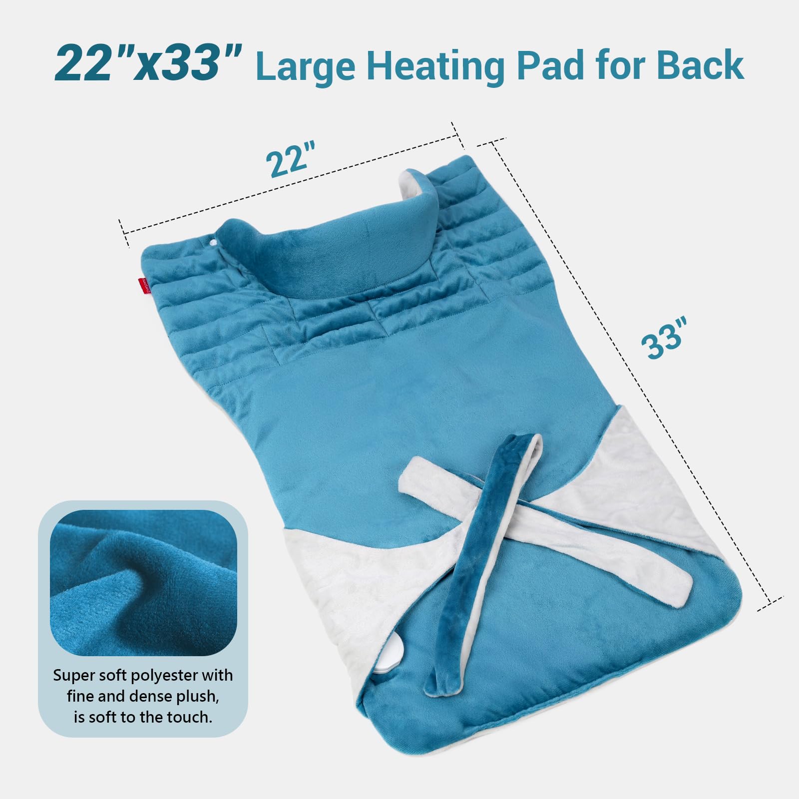 Comfytemp ultra-soft flannel fabric for gentle comfort.