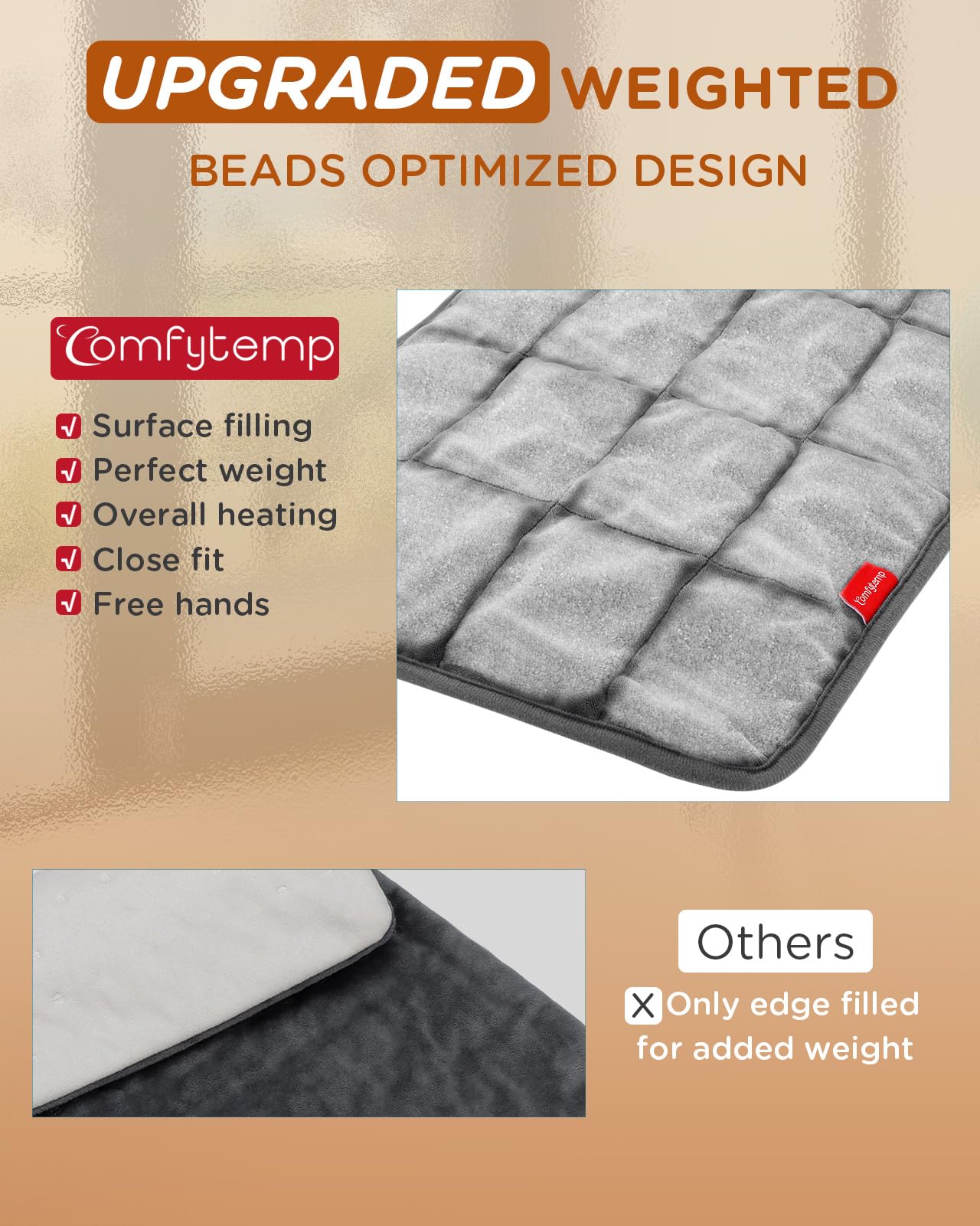 Comfytemp machine washable cover keeps cleaning simple and quick.