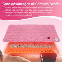 Comfytemp 17x33 beads close-up shows long-lasting heat retention.