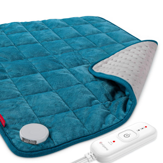 Comfytemp weighted heating pad full-size back for deep warmth and support