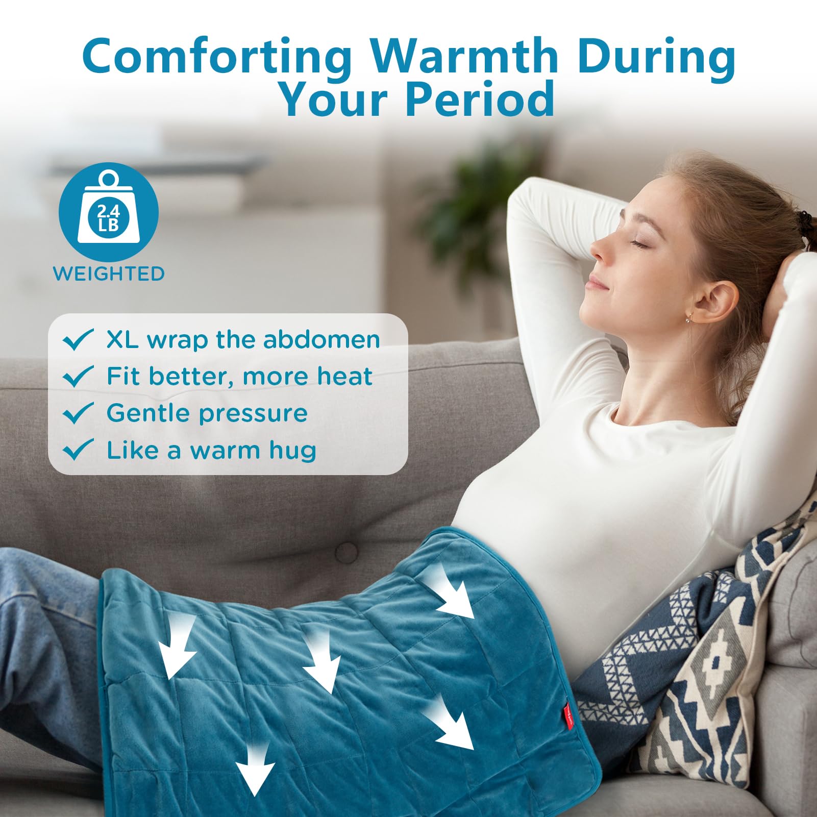 Comfytemp weighted heating pad neck-shoulder relief targets tension