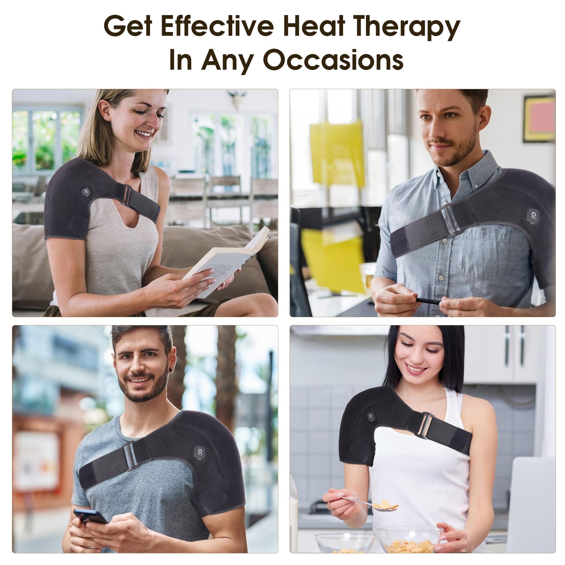 COMFYTHERA wearable therapy on the move for relaxation after activities.
